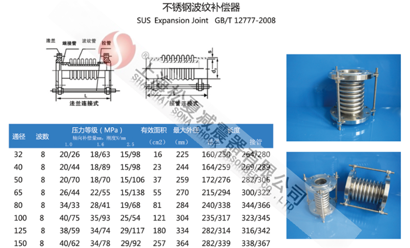 通用型波紋補(bǔ)償器